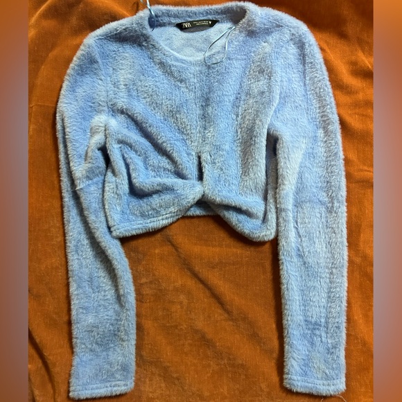 Zara Soft Blue Women's Sweater - Picture 1 of 2